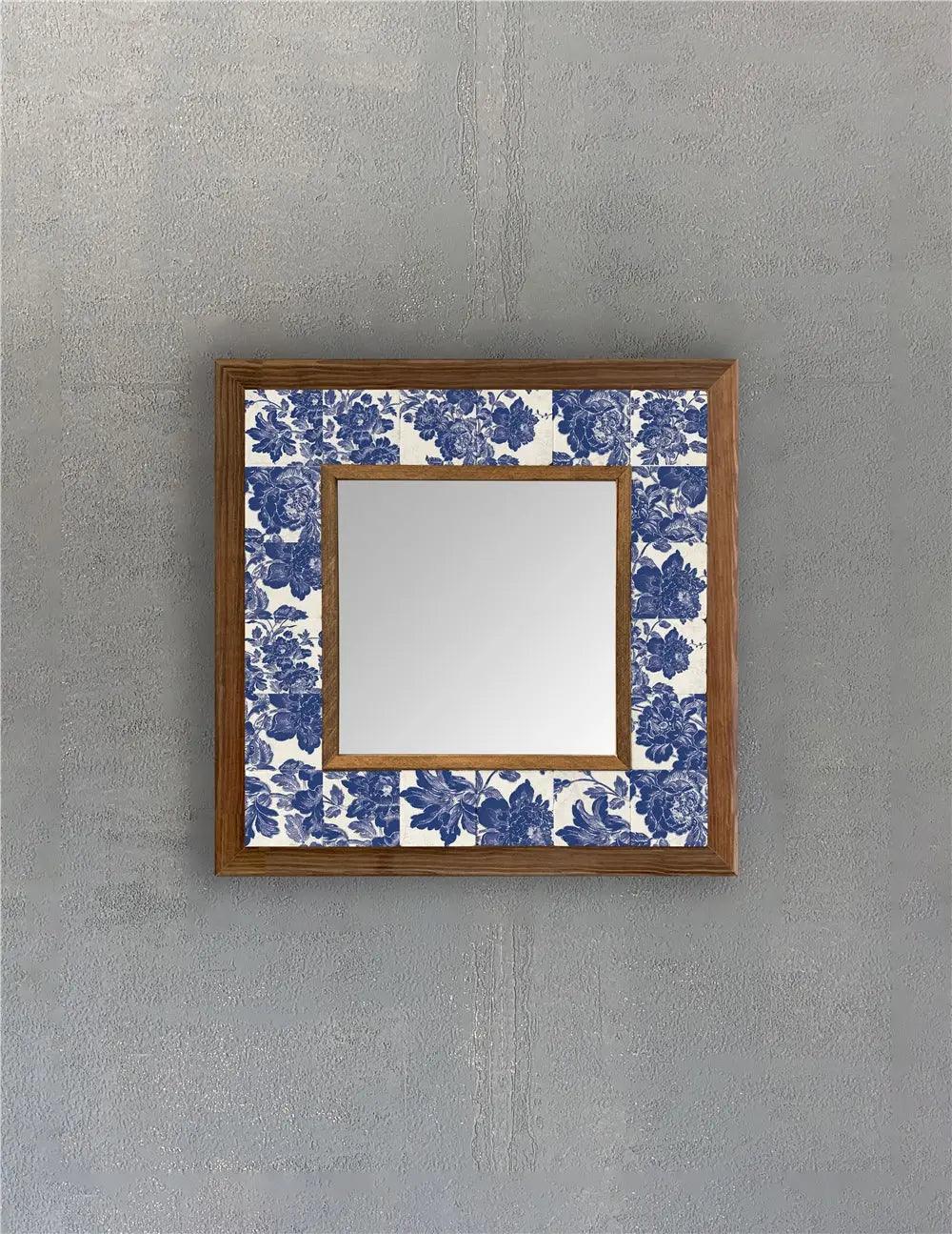 Bathroom Vanity Mirror Handmade Mosaic Wooden Framed Mirror