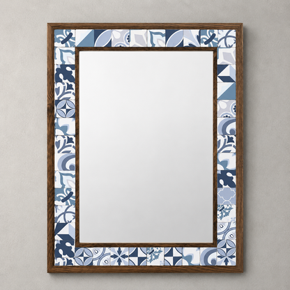 Santorini Mosaic Mirror
