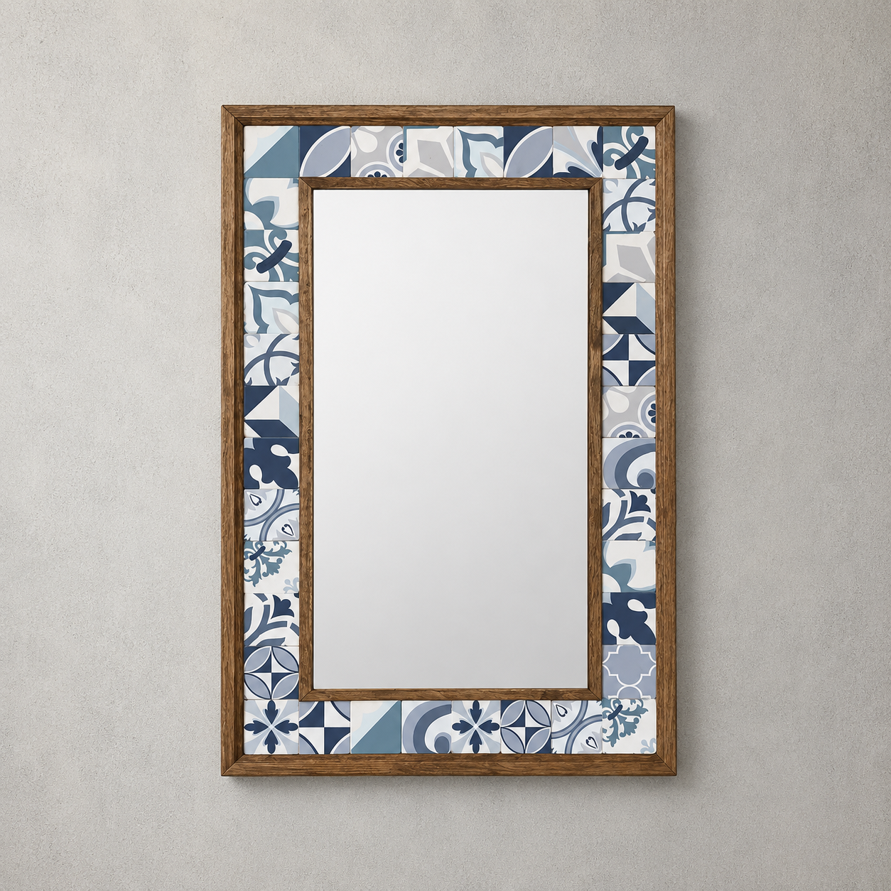 Santorini Mosaic Mirror