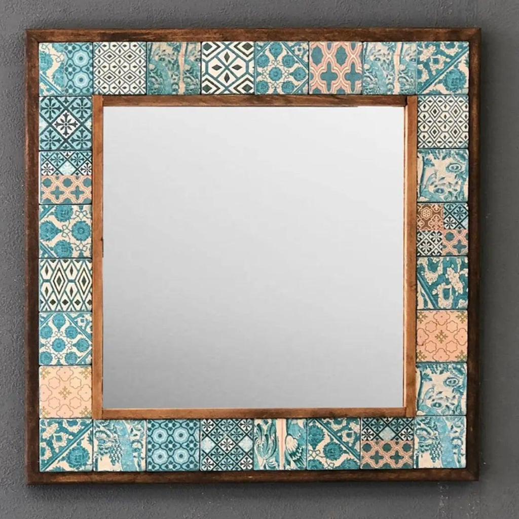 Aegean Mosaic Mirror