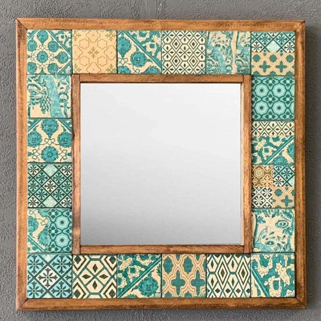 Aegean Mosaic Mirror