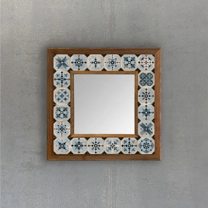 Copenhagen Mosaic Mirror — handmade Turkish mosaic wall mirror