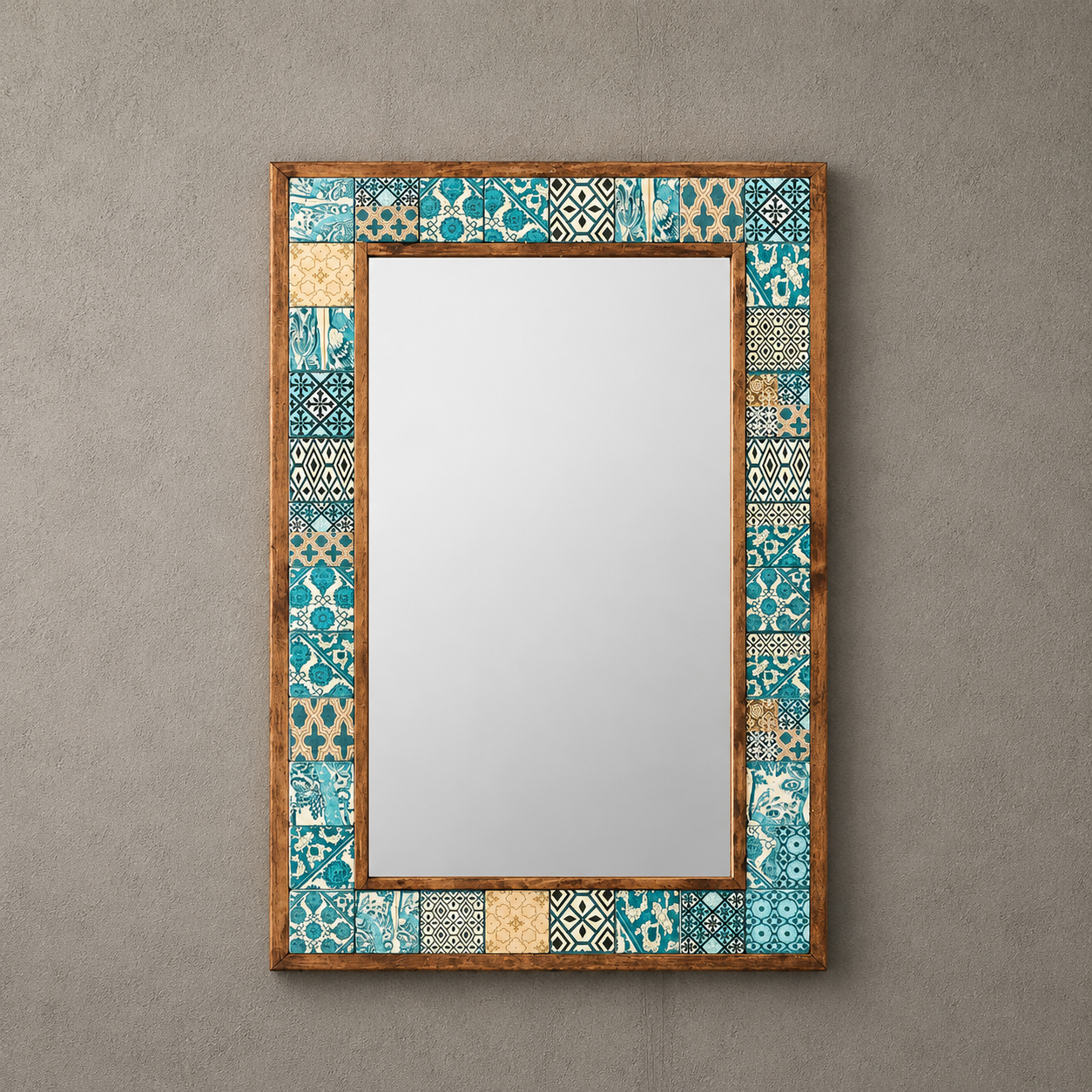 Aegean Mosaic Mirror