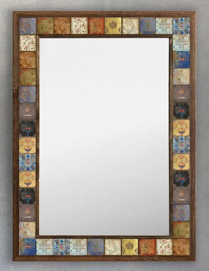 Alexandria Mosaic Mirror — handmade Turkish mosaic wall mirror