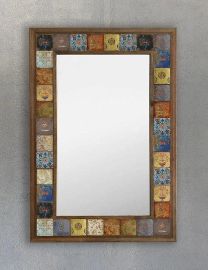 Alexandria Mosaic Mirror — handmade Turkish mosaic wall mirror