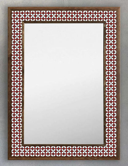 Alhambra Mosaic Mirror — handmade Turkish mosaic wall mirror
