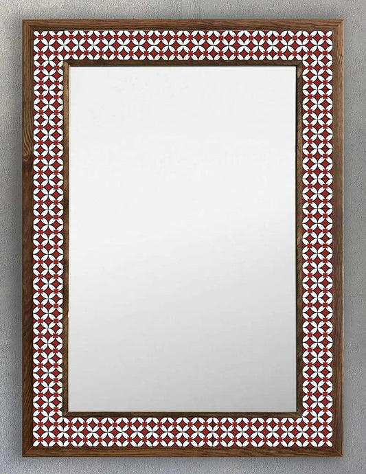 Alhambra Mosaic Mirror — handmade Turkish mosaic wall mirror