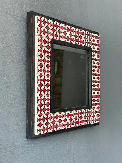 Alhambra Mosaic Mirror — handmade Turkish mosaic wall mirror