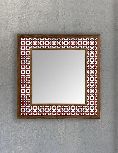 Alhambra Mosaic Mirror — handmade Turkish mosaic wall mirror