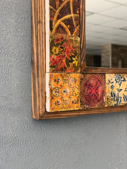 Annapolis Mosaic Mirror — handmade Turkish mosaic wall mirror