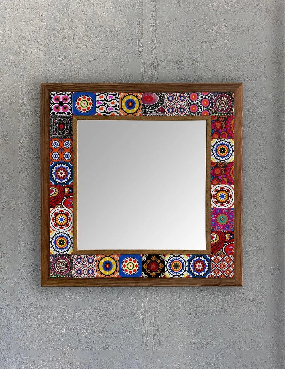 Austin Mosaic Mirror — handmade Turkish mosaic wall mirror