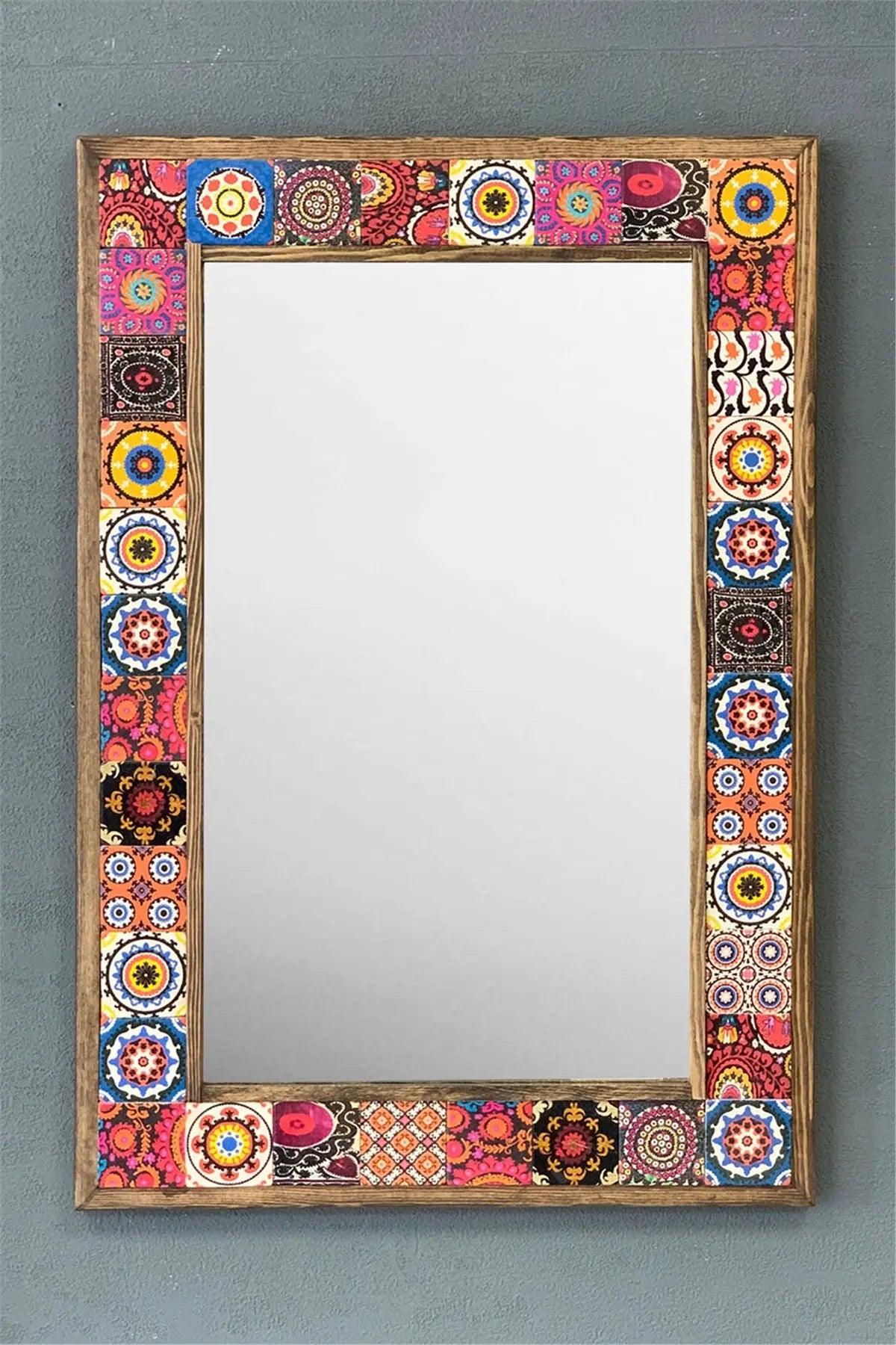 Austin Mosaic Mirror — handmade Turkish mosaic wall mirror