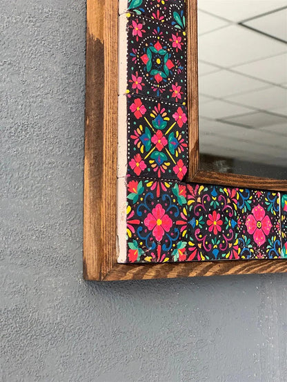 Barcelona Mosaic Mirror — handmade Turkish mosaic wall mirror
