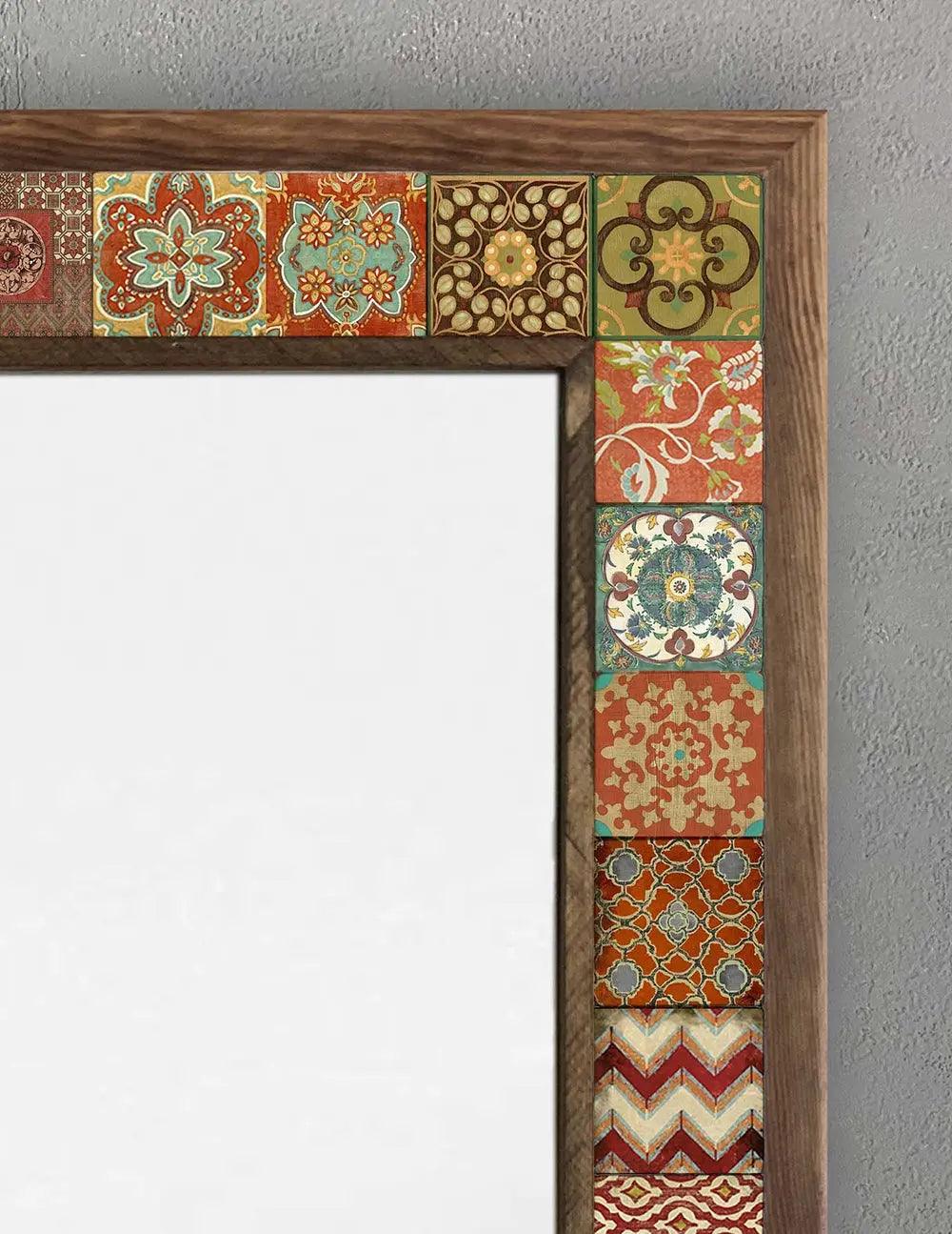 Cairo Mosaic Mirror — handmade Turkish mosaic wall mirror