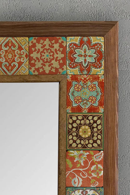 Cairo Mosaic Mirror — handmade Turkish mosaic wall mirror
