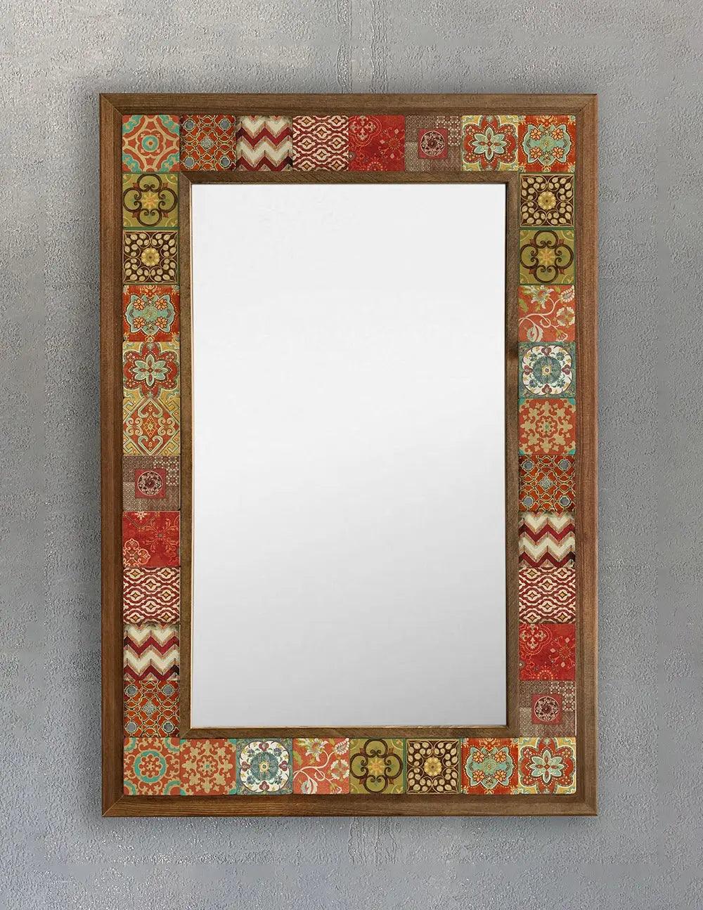 Cairo Mosaic Mirror — handmade Turkish mosaic wall mirror
