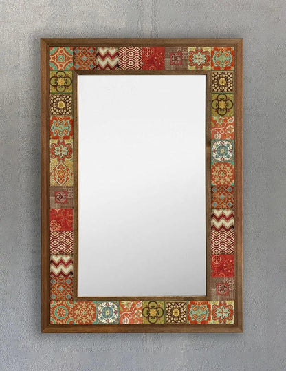 Cairo Mosaic Mirror — handmade Turkish mosaic wall mirror