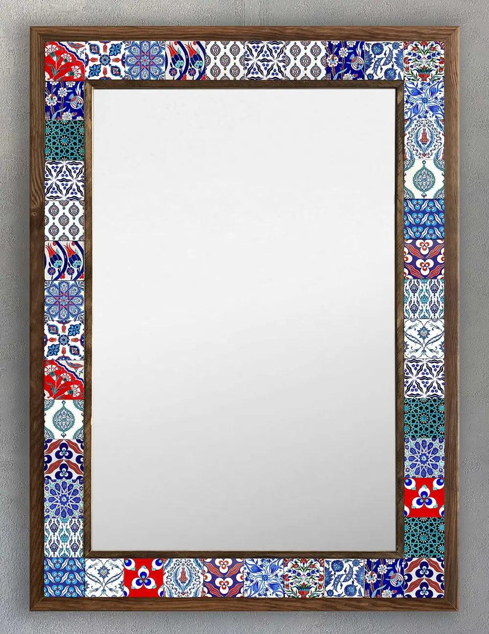 Cancun Mosaic Mirror — handmade Turkish mosaic wall mirror