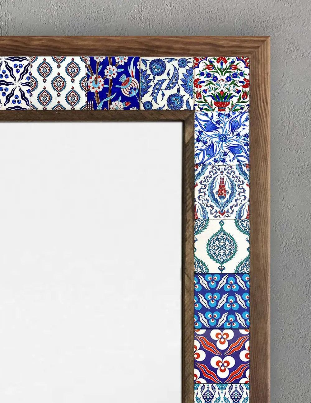 Cancun Mosaic Mirror — handmade Turkish mosaic wall mirror