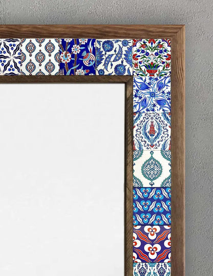 Cancun Mosaic Mirror — handmade Turkish mosaic wall mirror