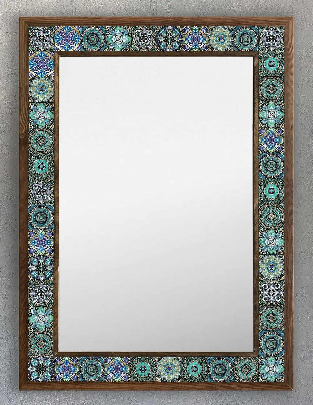 Capri Mosaic Mirror — handmade Turkish mosaic wall mirror