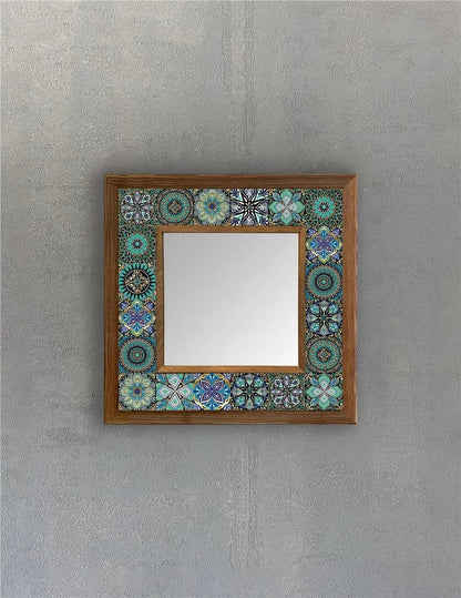 Capri Mosaic Mirror — handmade Turkish mosaic wall mirror