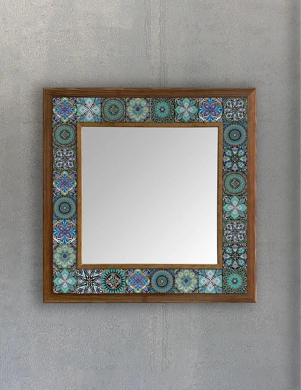 Capri Mosaic Mirror — handmade Turkish mosaic wall mirror