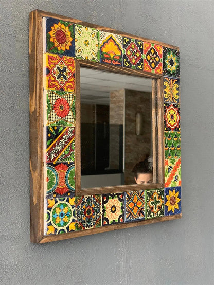 Colorado Mosaic Mirror — handmade Turkish mosaic wall mirror