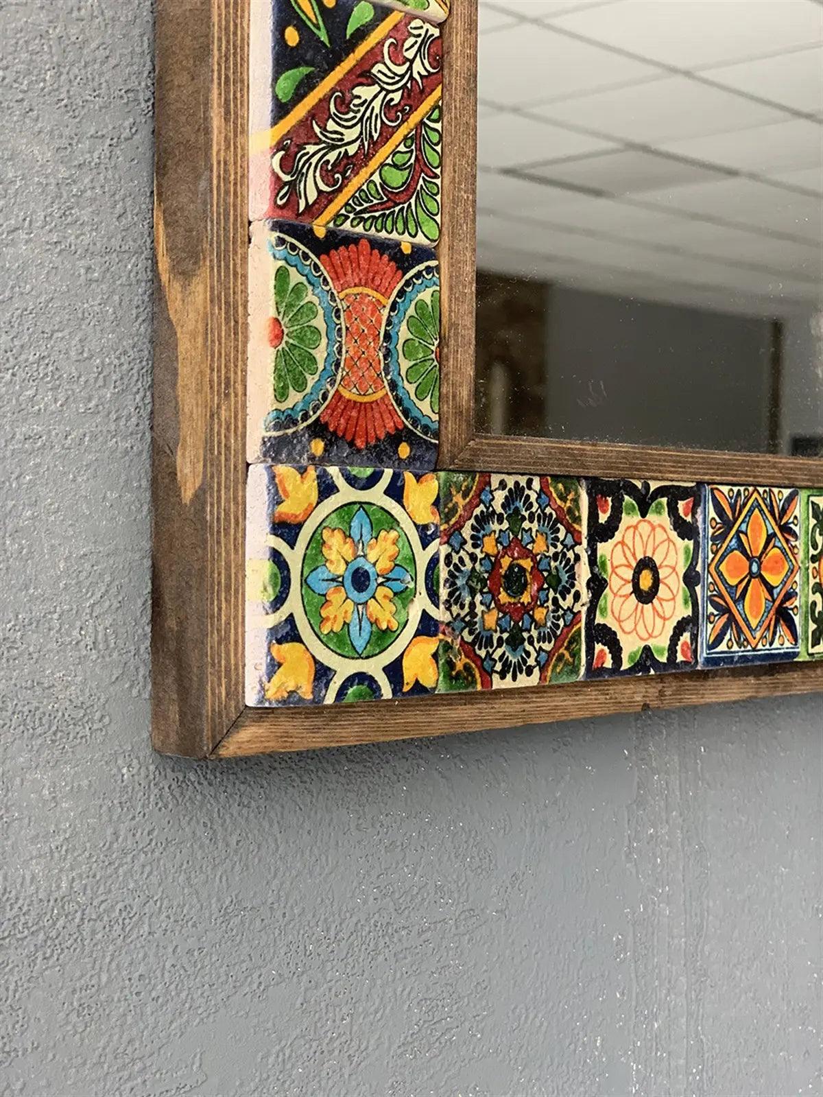 Colorado Mosaic Mirror — handmade Turkish mosaic wall mirror