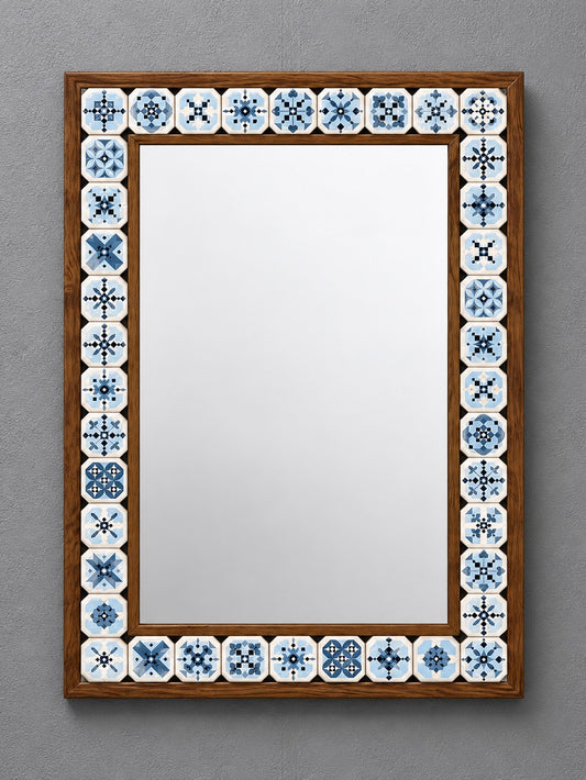 Copenhagen Mosaic Mirror — handmade Turkish mosaic wall mirror