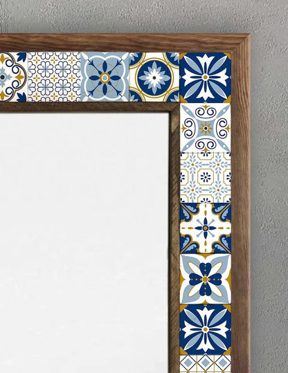 Corfu Mosaic Mirror — handmade Turkish mosaic wall mirror