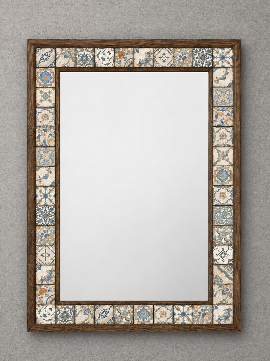 Florence Mosaic Mirror — handmade Turkish mosaic wall mirror
