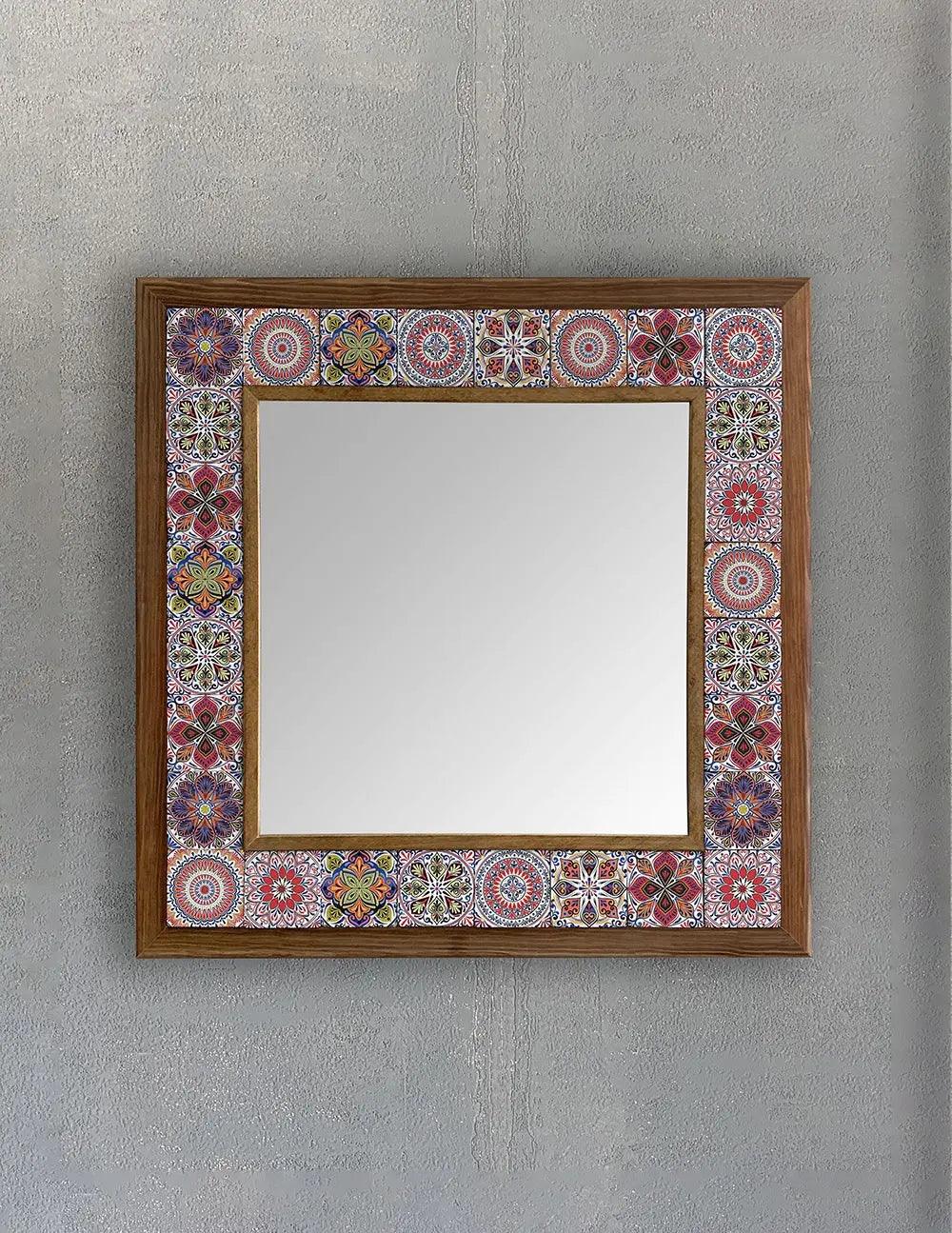 Granada Mosaic Mirror — handmade Turkish mosaic wall mirror