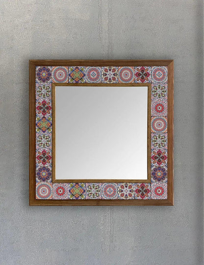 Granada Mosaic Mirror — handmade Turkish mosaic wall mirror
