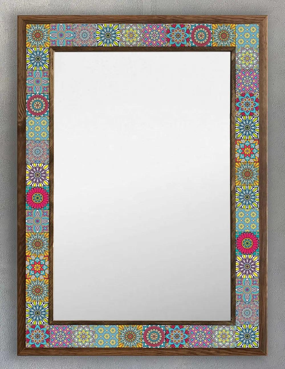 Ibiza Mosaic Mirror — handmade Turkish mosaic wall mirror
