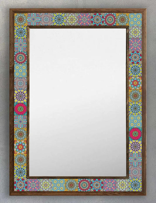 Ibiza Mosaic Mirror — handmade Turkish mosaic wall mirror
