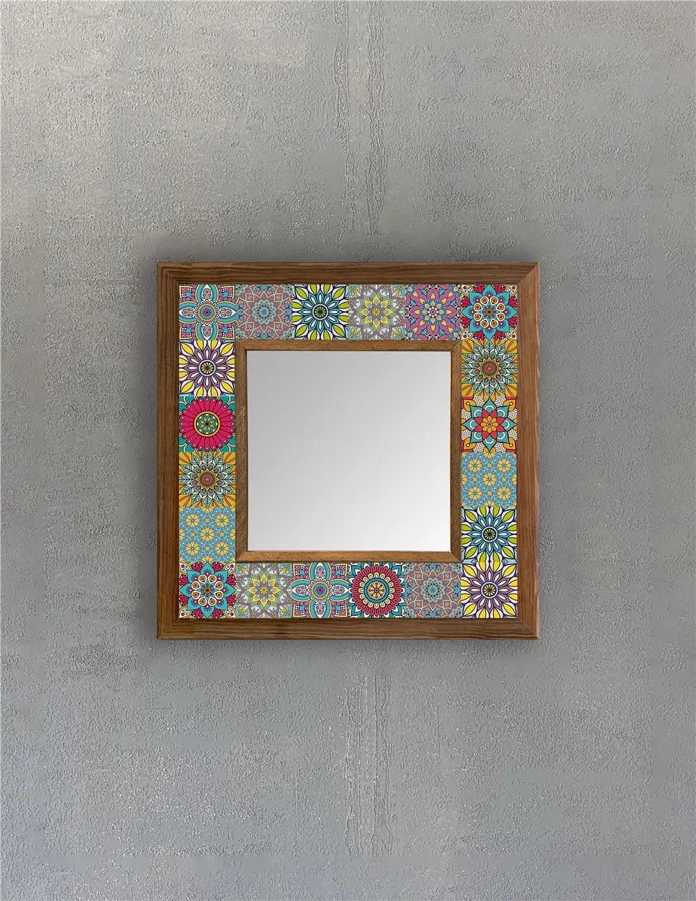 Ibiza Mosaic Mirror — handmade Turkish mosaic wall mirror