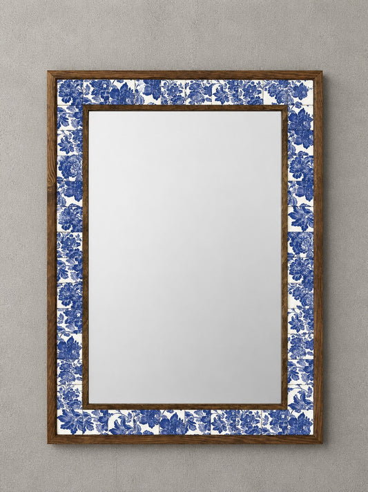 Lisbon Mosaic Mirror — handmade Turkish mosaic wall mirror