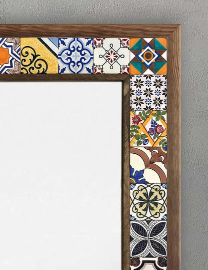 Madrid Mosaic Mirror — handmade Turkish mosaic wall mirror