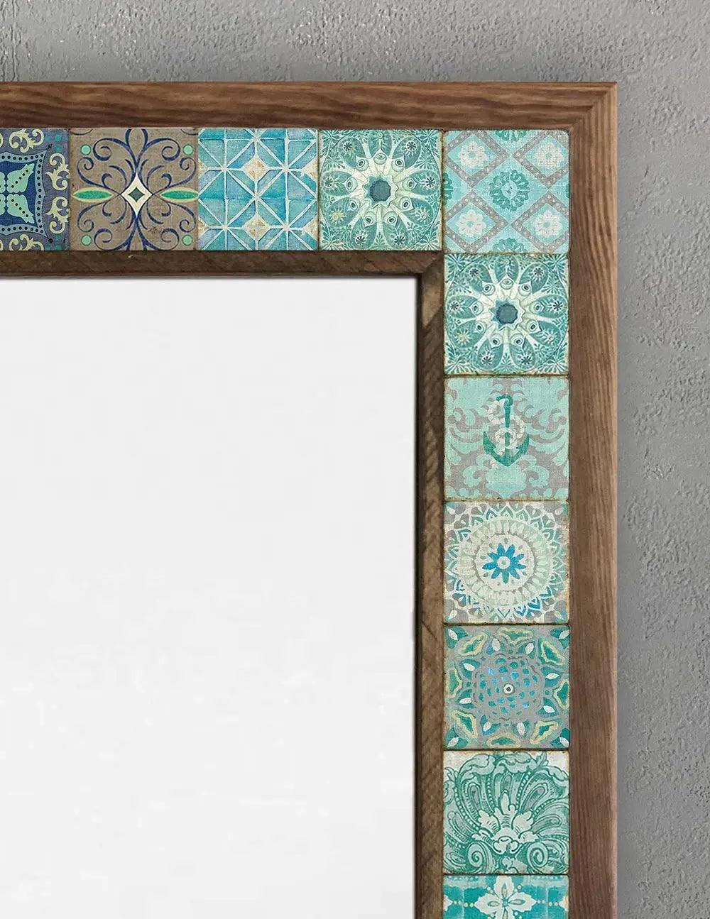 Malibu Mosaic Mirror — handmade Turkish mosaic wall mirror
