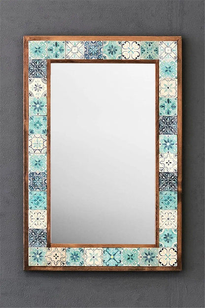 Maui Mosaic Mirror — handmade Turkish mosaic wall mirror