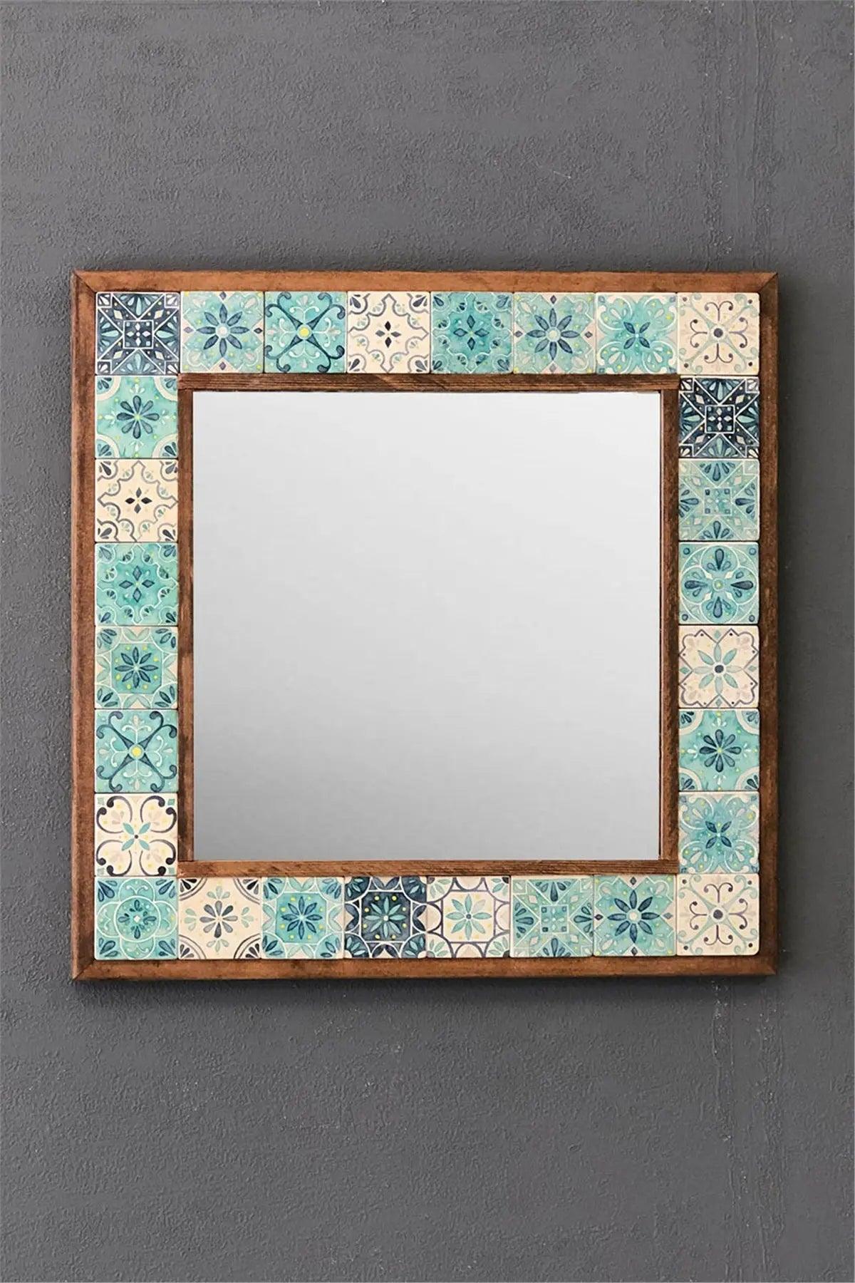 Maui Mosaic Mirror — handmade Turkish mosaic wall mirror