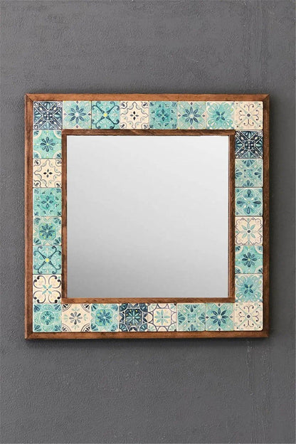Maui Mosaic Mirror — handmade Turkish mosaic wall mirror