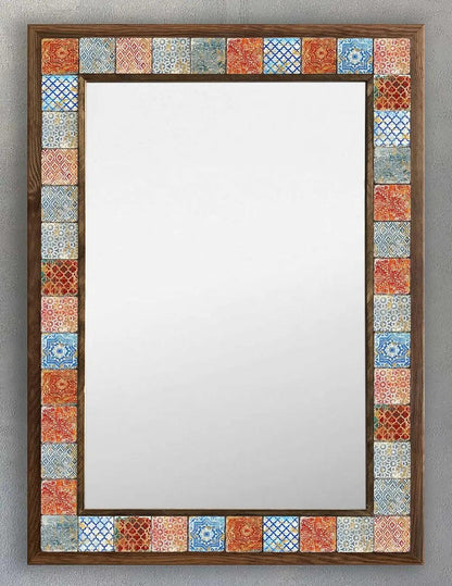 Merida Mosaic Mirror — handmade Turkish mosaic wall mirror