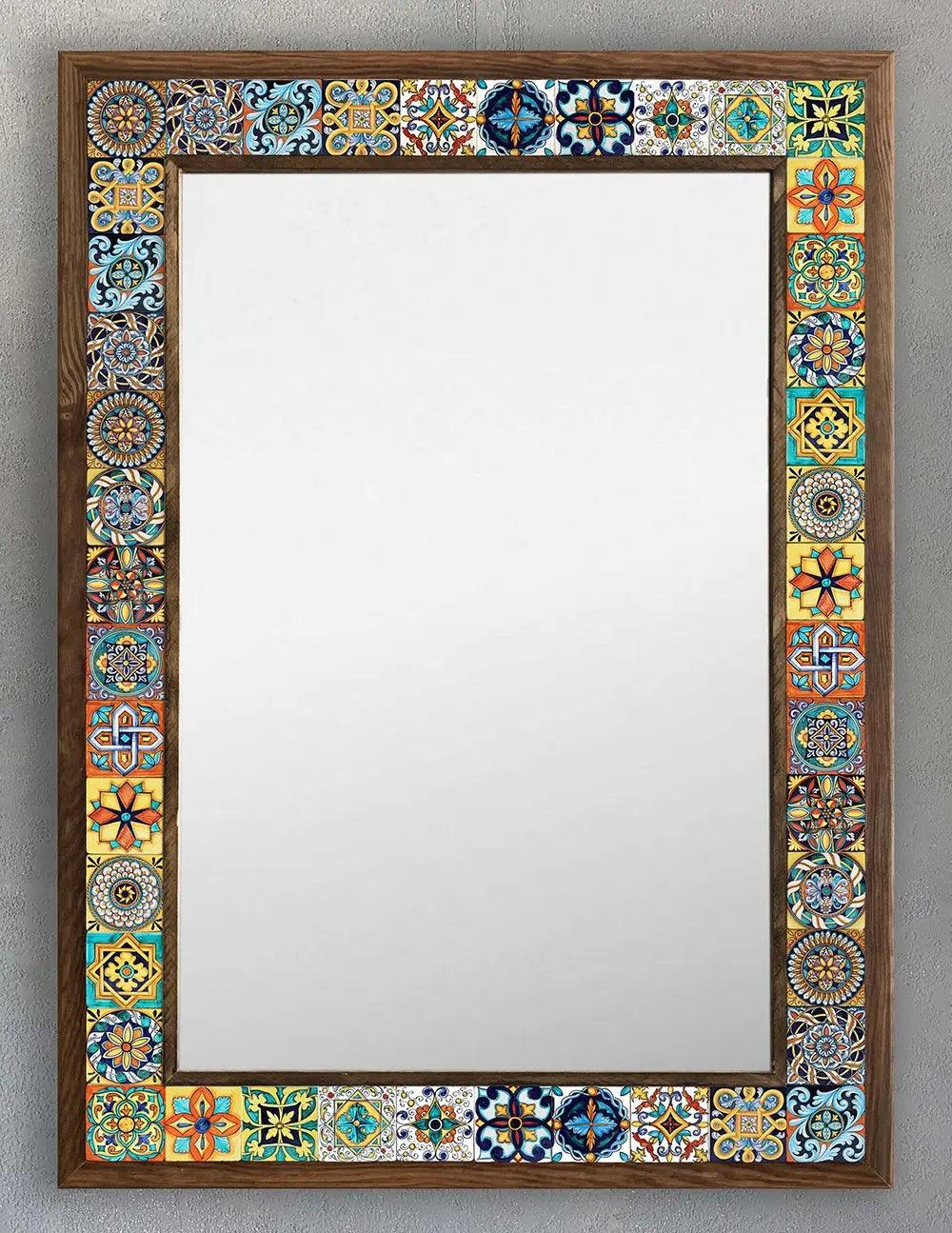 Nevada Mosaic Mirror — handmade Turkish mosaic wall mirror