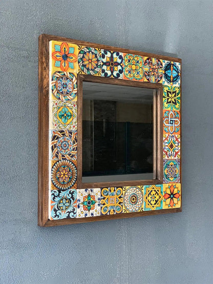 Nevada Mosaic Mirror — handmade Turkish mosaic wall mirror