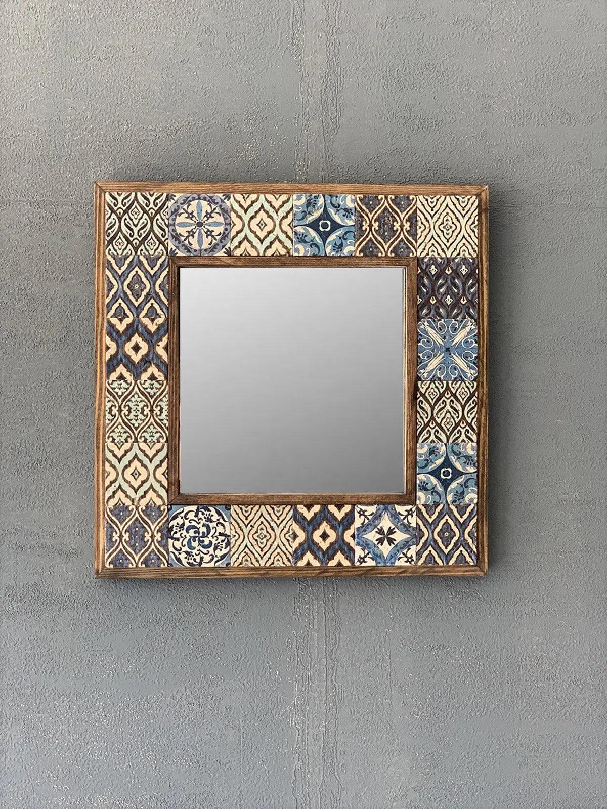 Newport Mosaic Mirror — handmade Turkish mosaic wall mirror