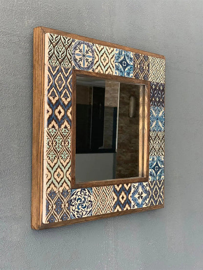 Newport Mosaic Mirror — handmade Turkish mosaic wall mirror