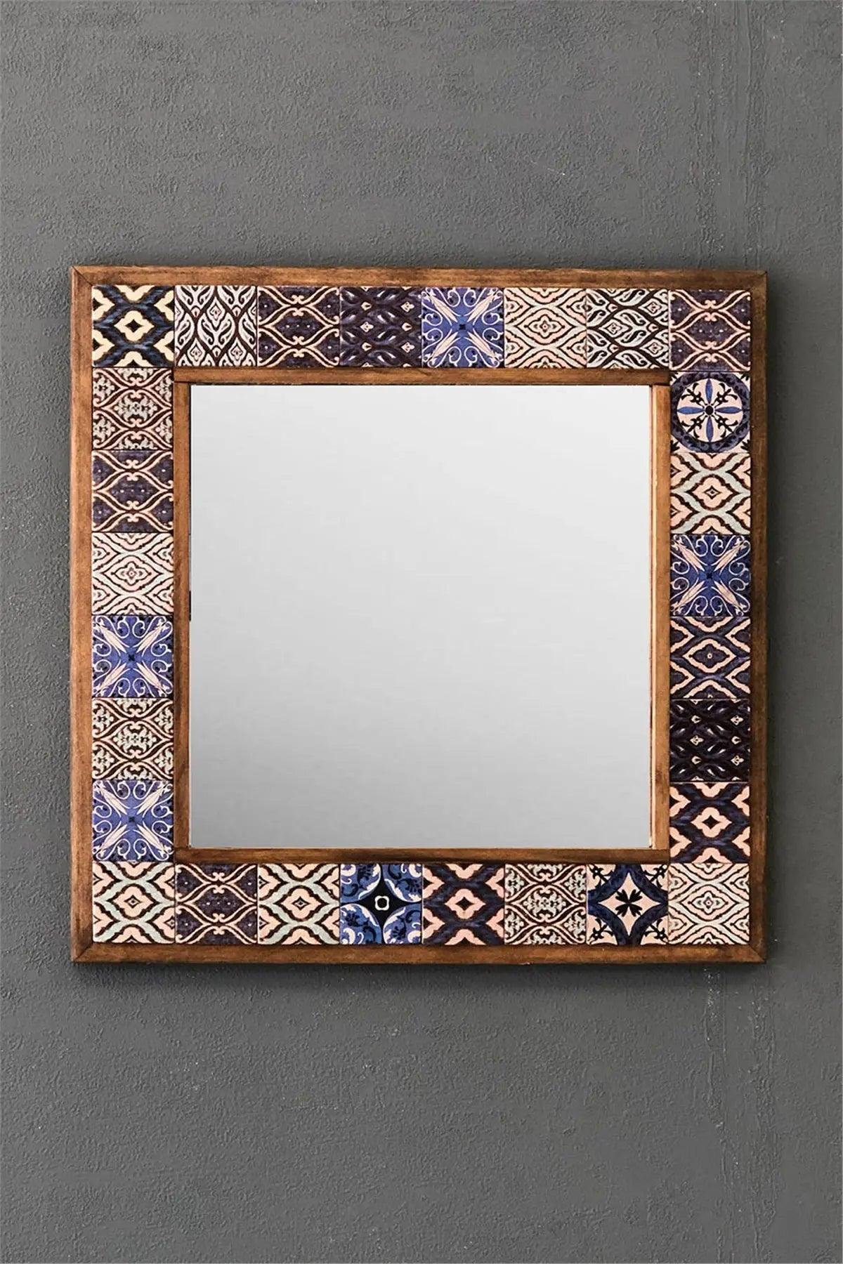 Newport Mosaic Mirror — handmade Turkish mosaic wall mirror
