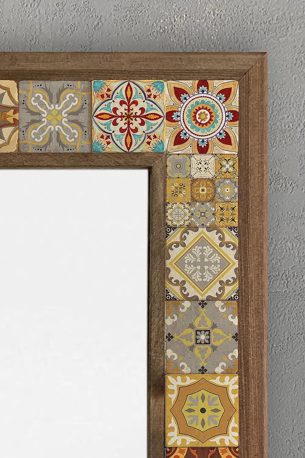 Ceramic Home Décor Gift: Decorative Mosaic Stone Tile Wall Mirror